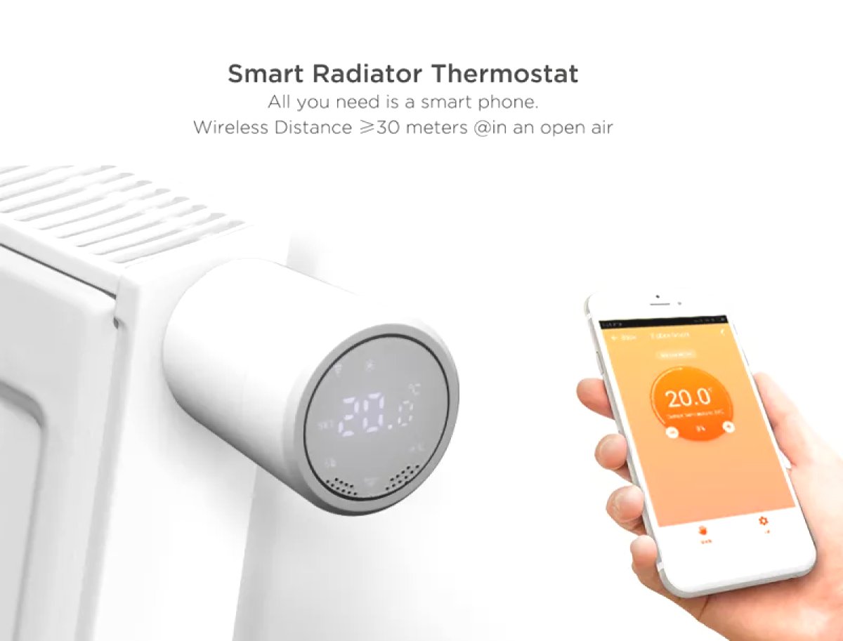 BS-TUY-RAD-BAT-HY367-K1 - BRAINZAP Tuya Smart Home Heizkörper Thermostat  für Zigbee-Gateway Heizung App Google Alexa