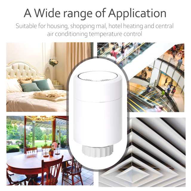 BRAINZAP Tuya Smart Home Heizkörper Thermostat / Steuerung Heizung Set 4x Thermostat + 1x Gateway App Google Alexa
