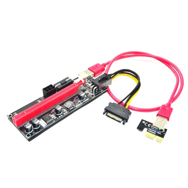 6er Pack BRAINZAP PCI-Express Riser Ver009S Mining Karte Adapter x1 auf x16 USB 3.0 Mining V009S