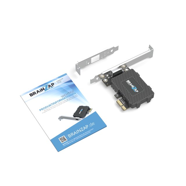 BRAINZAP 1 Gbit/s PCIe PCI-Express High-Speed Gigabit LAN Adapter Netzwerk Karte Realtek RTL8111L 10/100/1000 Mbits