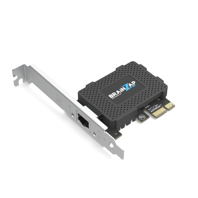 BRAINZAP 1 Gbit/s PCIe PCI-Express High-Speed Gigabit LAN Adapter Netzwerk Karte Realtek RTL8111L 10/100/1000 Mbits