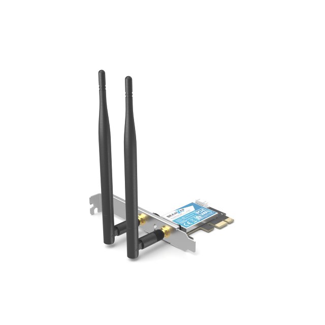 BRAINZAP 1200 Mbit/s PCIe PCI-Express WLAN Karte WiFi 2,4/5 GHz Dual-Band Netzwerkkarte PC 802.11ac/b/g/n Bluetooth 4.0