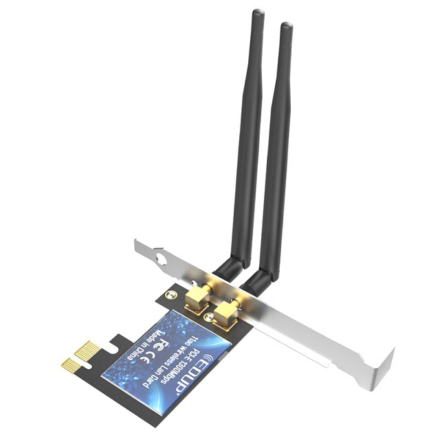BRAINZAP 1300 Mbit/s PCIe PCI-Express WLAN Karte WiFi 2,4/5 GHz Dual-Band Netzwerkkarte PC 802.11ac/b/g/n Bluetooth 4.0
