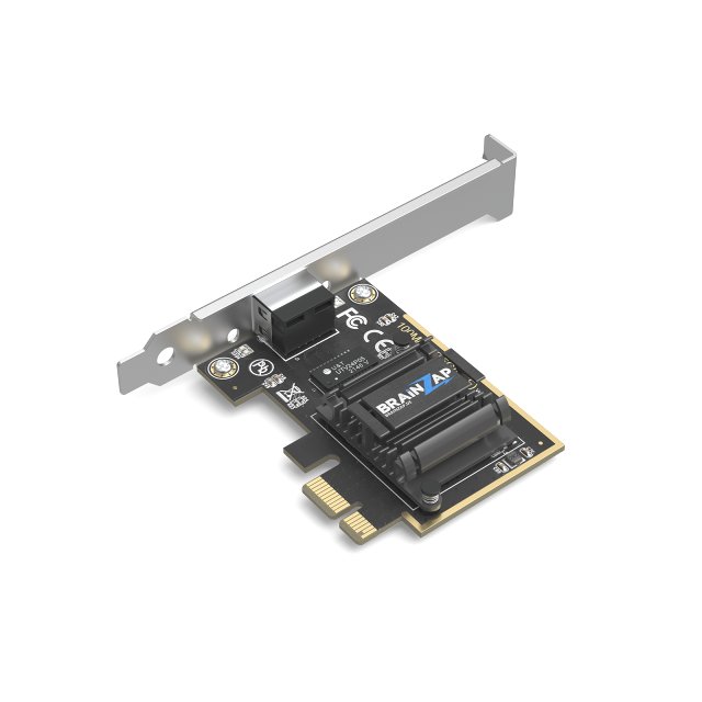 BRAINZAP 2.5 Gbit/s PCIe PCI-Express High-Speed LAN Adapter Netzwerk Karte Realtek RTL8125B 10/100/1000 Mbits