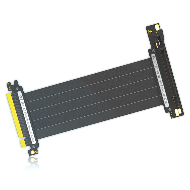 BRAINZAP 25 cm PCIe 4.0 x16 GPU Riser Kabel - PCI-Express 3.0/4.0 Nvidia RTX 4080, 4090, 5090, etc, Radeon RX