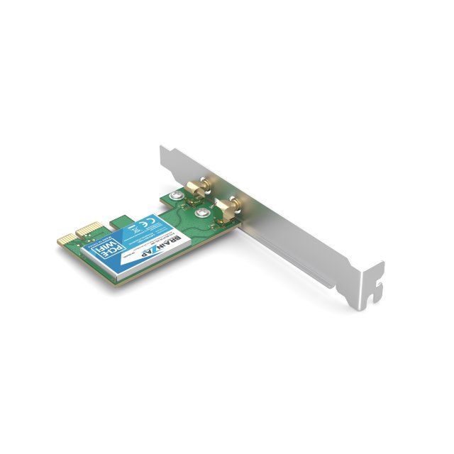 BRAINZAP 300 Mbit/s PCIe PCI-Express WLAN Karte WiFi Adapter 2,4 GHz Netzwerkkarte PC 802.11b/g/n