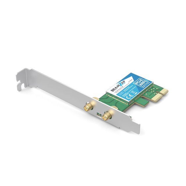 BRAINZAP 300 Mbit/s PCIe PCI-Express WLAN Karte WiFi Adapter 2,4 GHz Netzwerkkarte PC 802.11b/g/n
