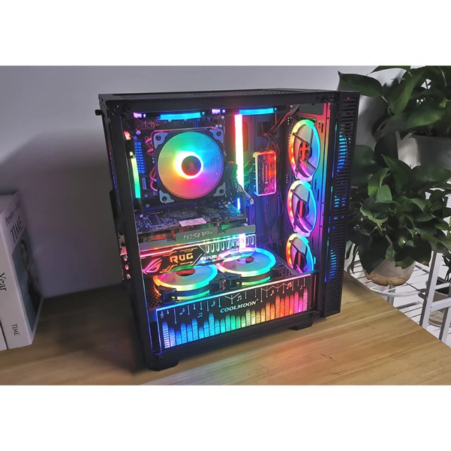 BRAINZAP 5x 120mm LED A-RGB Case Fan SET Gehäuse Lüfter Aura Asus Asrock MSI Gigabyte Music-Sync Coolmoon