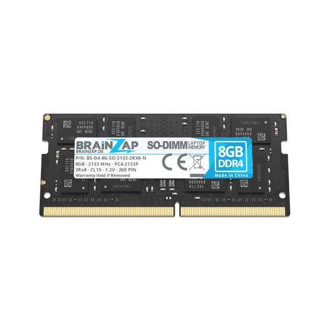 BRAINZAP 8GB DDR4 RAM SO-DIMM PC4-2133P 2Rx8 2133 MHz 1.2V CL15 Notebook Laptop Arbeitsspeicher