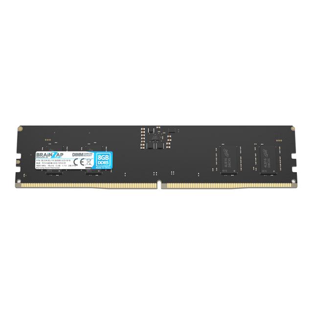 BRAINZAP 8GB DDR5 RAM DIMM PC5-5600B-UC0-1010-XT 1Rx16 5600 MHz 1.1V CL40 Computer PC Arbeitsspeicher Unbuffered On-Die ECC