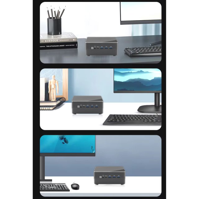 BRAINZAP AMD Ryzen 5800H 8-Core Mini Gaming PC NUC Radeon Vega 4,4 GHz 64 GB RAM 512 GB SSD WLAN Windows 11