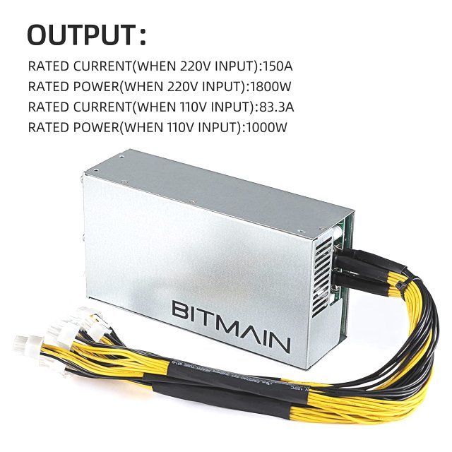 BITMAIN APW7 1800W Mining PSU Netzteil - 10x 12V PCI-E GPU Antminer PCI-Express