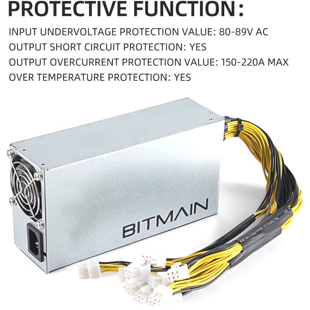 BITMAIN APW7 1800W Mining PSU Netzteil - 10x 12V PCI-E GPU Antminer PCI-Express