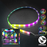BRAINZAP A-RGB 5V LED-Band Lichband Strip 3-PIN Magnet Aura Sync Asus Asrock MSI