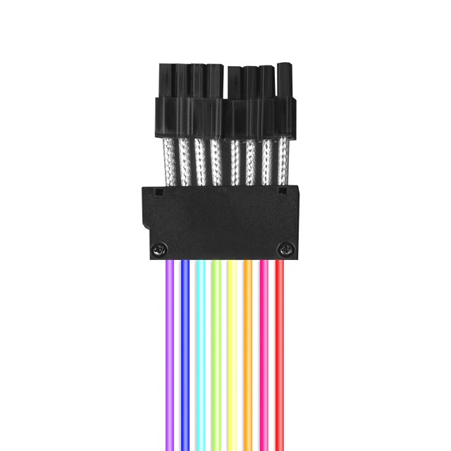 BRAINZAP A-RGB Extension Cable Kabel 6+2 / 8 PIN PCI-E PCI-Express Verlängerung Verlängerungskabel 16AWG 25 cm Aura Asus Asrock MSI Gigabyte