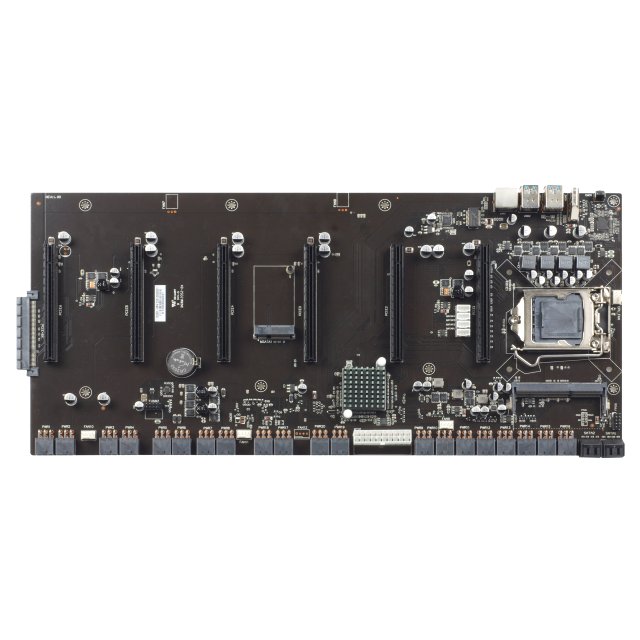 BRAINZAP Intel B250 Crypto Mining Mainboard 12 GPU 12x PCI-Express x16 PCIe LGA 1151 Motherboard Riserless