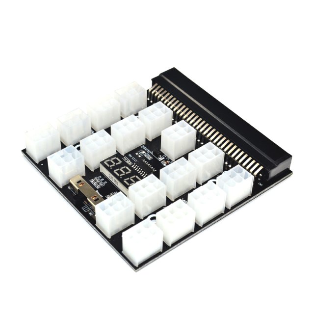 BRAINZAP Breakout Board 17x für HP/Dell Server Netzteil Crypto Mining 1600W