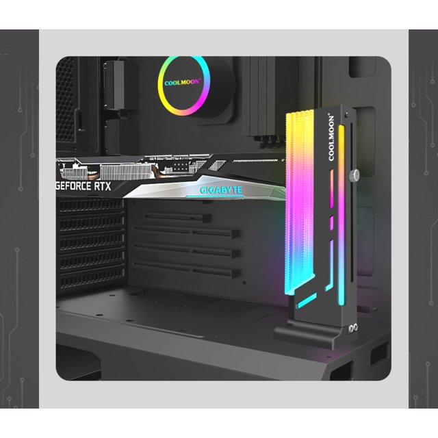 COOLMOON A-RGB GPU-Halterung Grafikkarten Halter/Bracket Aura Asus ASrock MSI Gigabyte