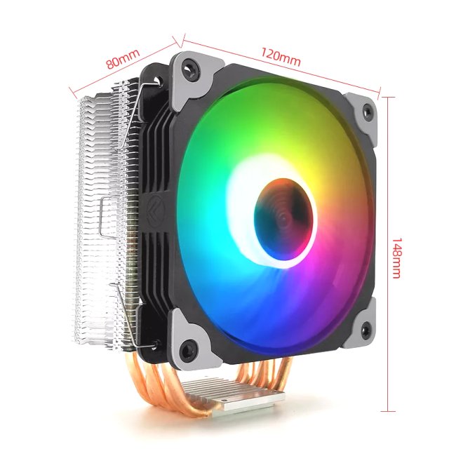 COOLMOON CPU Kühler Frost X5 - Fan Lüfter A-RGB Aura Asus Asrock MSI Gigabyte für Intel/AMD CPUs