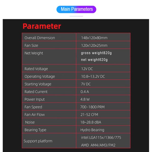 COOLMOON CPU Kühler Frost X5 - Fan Lüfter A-RGB Aura Asus Asrock MSI Gigabyte für Intel/AMD CPUs