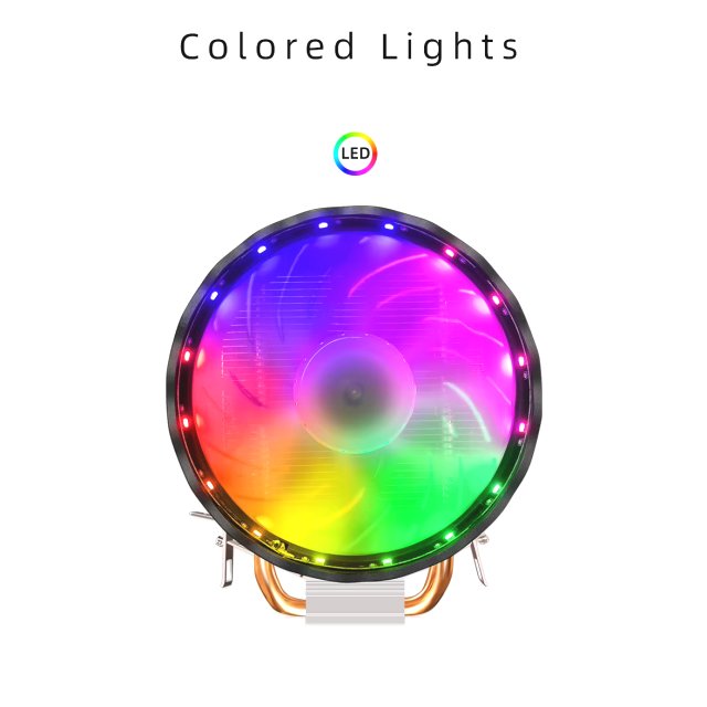 COOLMOON CPU Kühler X200 Fan Lüfter RGB Heatpipe Prozessor 12V PWM 100W 1151 115X AM3 AM4 Intel & AMD