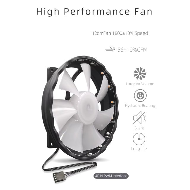 COOLMOON CPU Kühler X200 Fan Lüfter RGB Heatpipe Prozessor 12V PWM 100W 1151 115X AM3 AM4 Intel & AMD