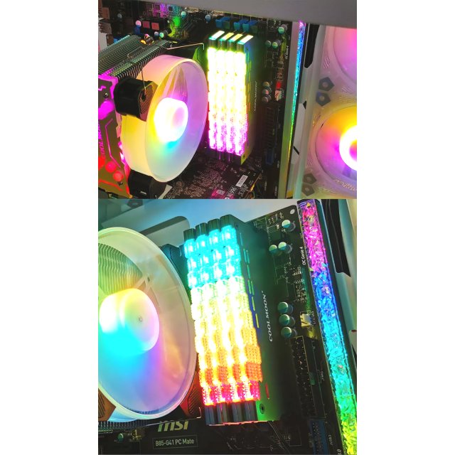 COOLMOON LED A-RGB RAM Kühler Crystal Dragon Shield 3-PIN Heatsink Memory Aura Asus Asrock MSI Gigabyte