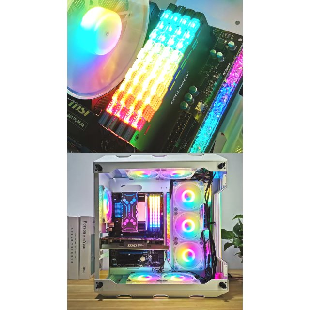 COOLMOON LED A-RGB RAM Kühler Crystal Dragon Shield 3-PIN Heatsink Memory Aura Asus Asrock MSI Gigabyte