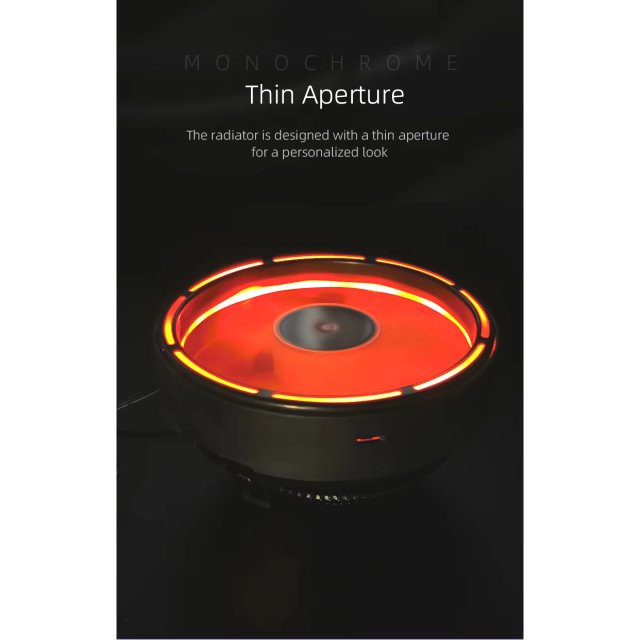 COOLMOON RGB CPU Kühler - 95W TDP - Fan Lüfter Prozessor 12V PWM 1150 1151 1155 AM2 AM3 AM4 Intel & AMD