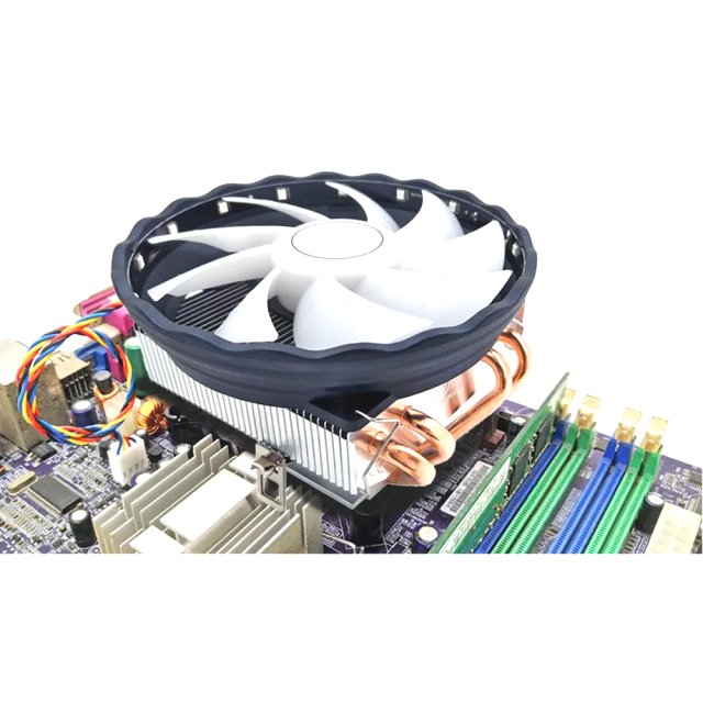 COOLMOON RGB CPU Kühler V4 - 100W TDP Topblow Heatpipe - Fan Lüfter Prozessor