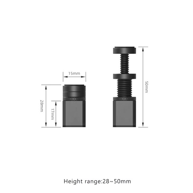 BRAINZAP GPU-Halterung 28-50mm Aluminium Grafikkarten Halter Support Vertikal Magnetisch