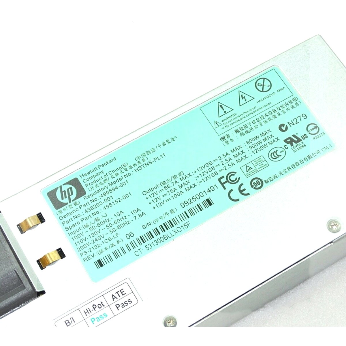 thumbnail image 2 of HP DPS-1200FB A 1200W Power Supply For DL580 G5 Server – HSTNS-PD11 / 441830-001 – Open Box 2 of 5