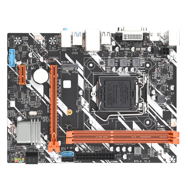 BRAINZAP Intel B75 Sockel LGA 1155 Mainboard - NVMe M.2 PCI-Express 3.0 x16 USB 3.0 DDR3