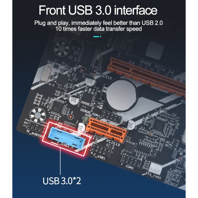 BRAINZAP Intel B75 Sockel LGA 1155 Mainboard - NVMe M.2 PCI-Express 3.0 x16 USB 3.0 DDR3