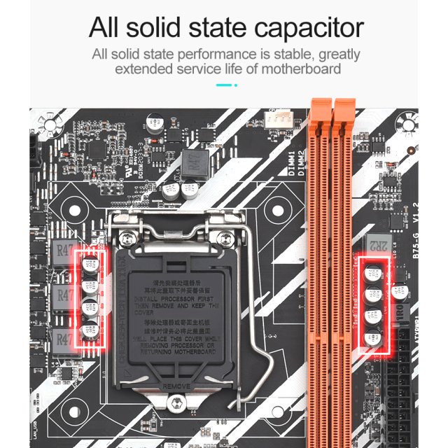 BRAINZAP Intel B75 Sockel LGA 1155 Mainboard - NVMe M.2 PCI-Express 3.0 x16 USB 3.0 DDR3