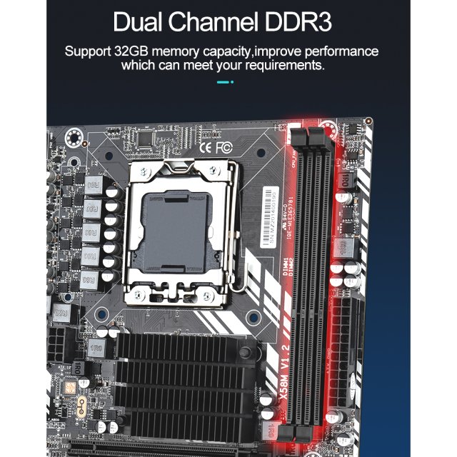 BRAINZAP Intel X58 Sockel LGA 1366 Mainboard - ECC RDIMM - Xeon Support