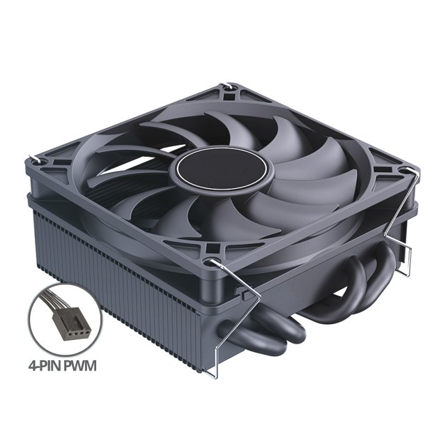 BRAINZAP ITX CPU Kühler 45 mm 4-PIN PWM 130W TDP Fan Lüfter 1150 1151 1155 1156 1700 AM2 AM3 AM4