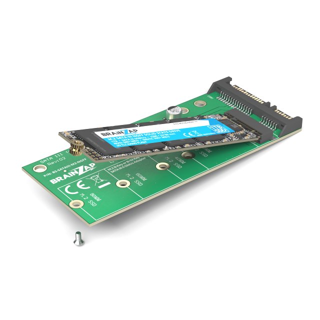 BRAINZAP M.2 M2 NGFF auf 2,5 Zoll SATA 3 III Konverter Adapter Karte 2230 2242 2260 2280 für B, M+B, B+M Key