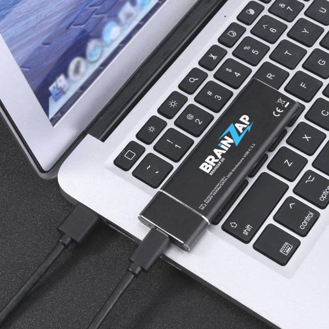 BRAINZAP M.2 M2 NGFF NVMe + SATA III Externes SSD Gehäuse Case Adapter M-Key M+B Key USB-C USB 3