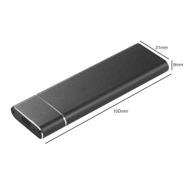 BRAINZAP M.2 M2 NGFF SATA III 6 GBit/s Externes SSD Gehäuse Case Adapter M-Key M+B Key USB-C USB 3