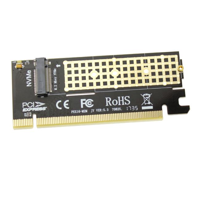 BRAINZAP M.2 M2 NVMe SSD zu PCI-E PCI-Express PCIe 3.0 x16 Adapter Konverter Karte M Key