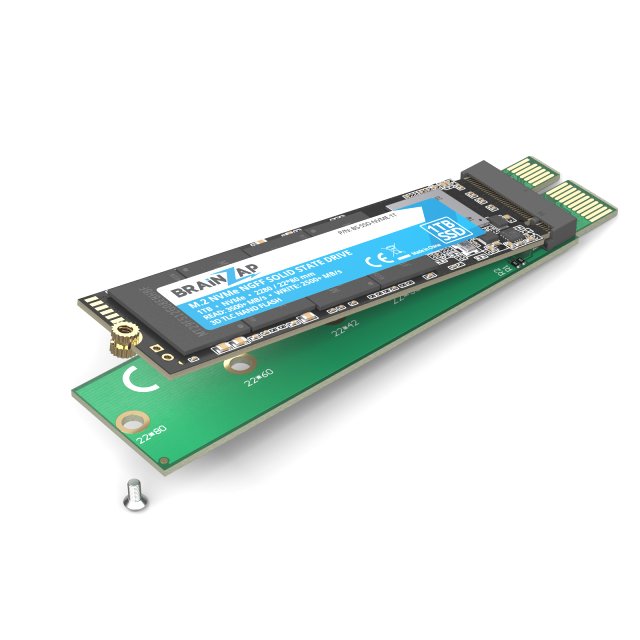 BRAINZAP M.2 M2 NVMe SSD zu PCI-E PCI-Express PCIe 3.0 x1 Adapter Konverter Karte M Key, B+M Key