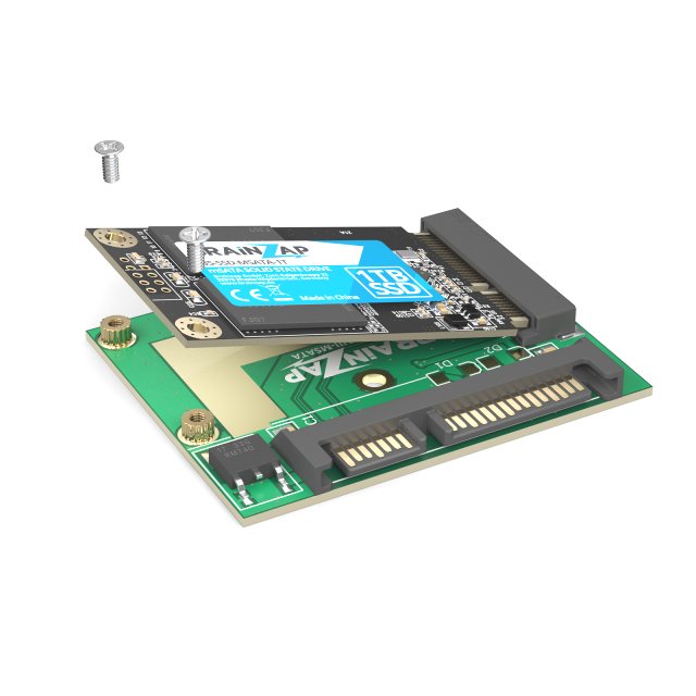 BRAINZAP mSATA 50*30 mm SSD auf 2,5-Zoll SATA 3 III Konverter Adapter Karte Mini-SATA