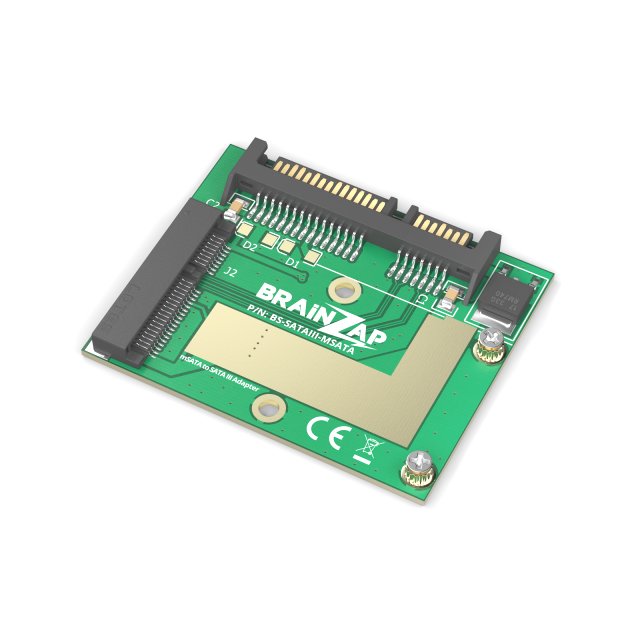 BRAINZAP mSATA 50*30 mm SSD auf 2,5-Zoll SATA 3 III Konverter Adapter Karte Mini-SATA