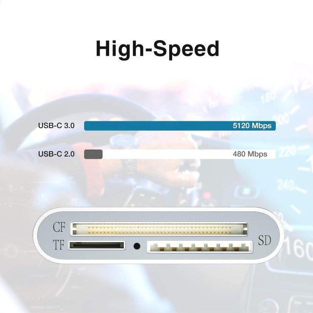 BRAINZAP USB 3.0 Kartenleser Alu Card Reader Kartenlesegerät A-i-O Micro SD SDHC CF MMC